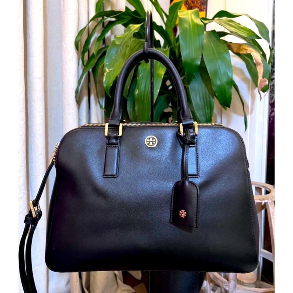 ♦️AUTHENTIC TORY BURCH BLACK ROBINSON HANDBAG